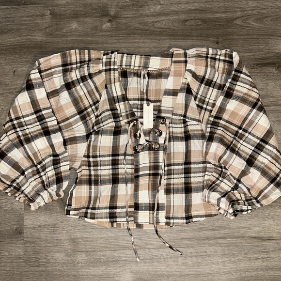 By Anthropologie long sleeve lace up dolman blouse - Picture 7 of 11